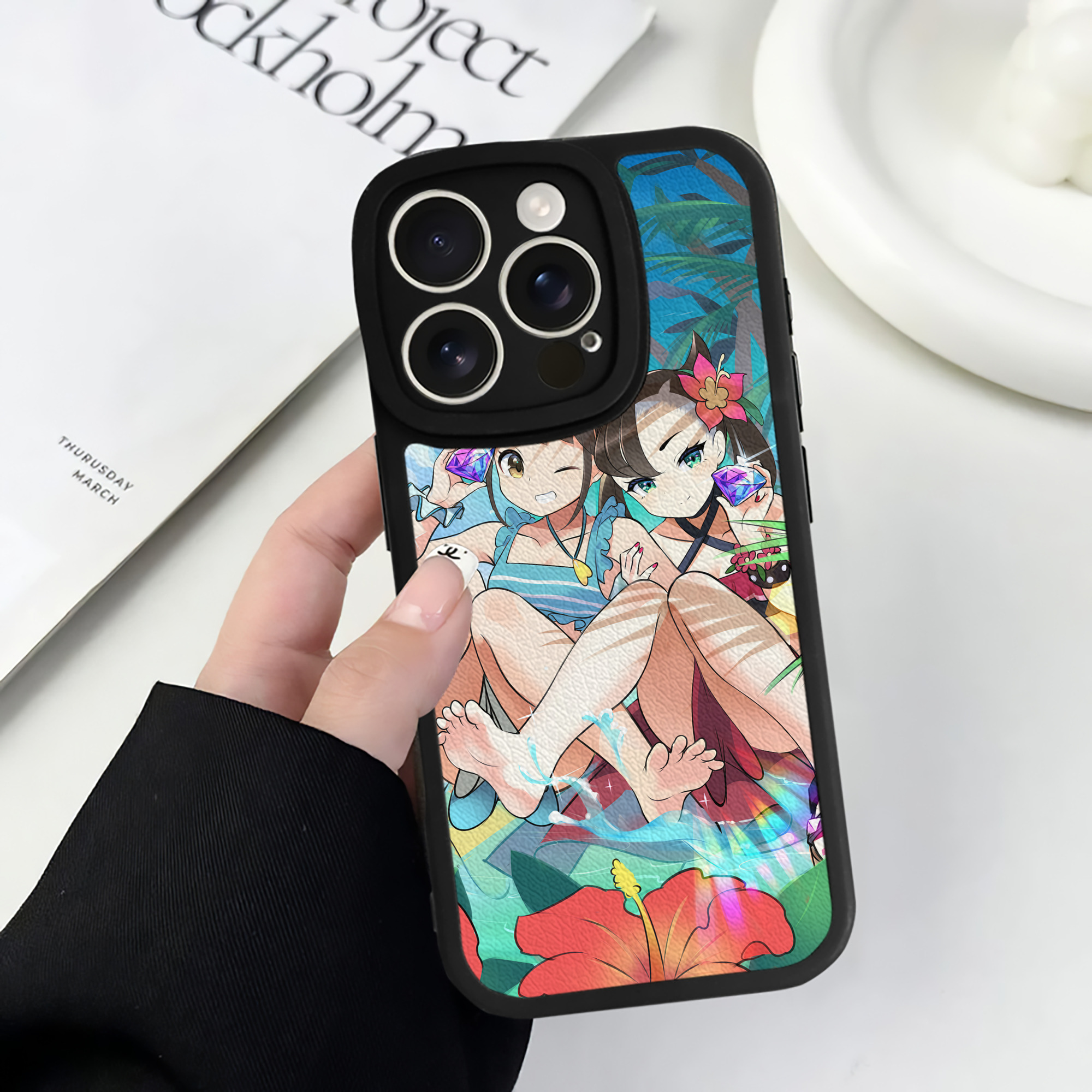 （画像用） ポケットモンスター Pokémon 【iPhone 16シリーズ対応】シリコンスマホケース（レザー調） 材質：シリコン